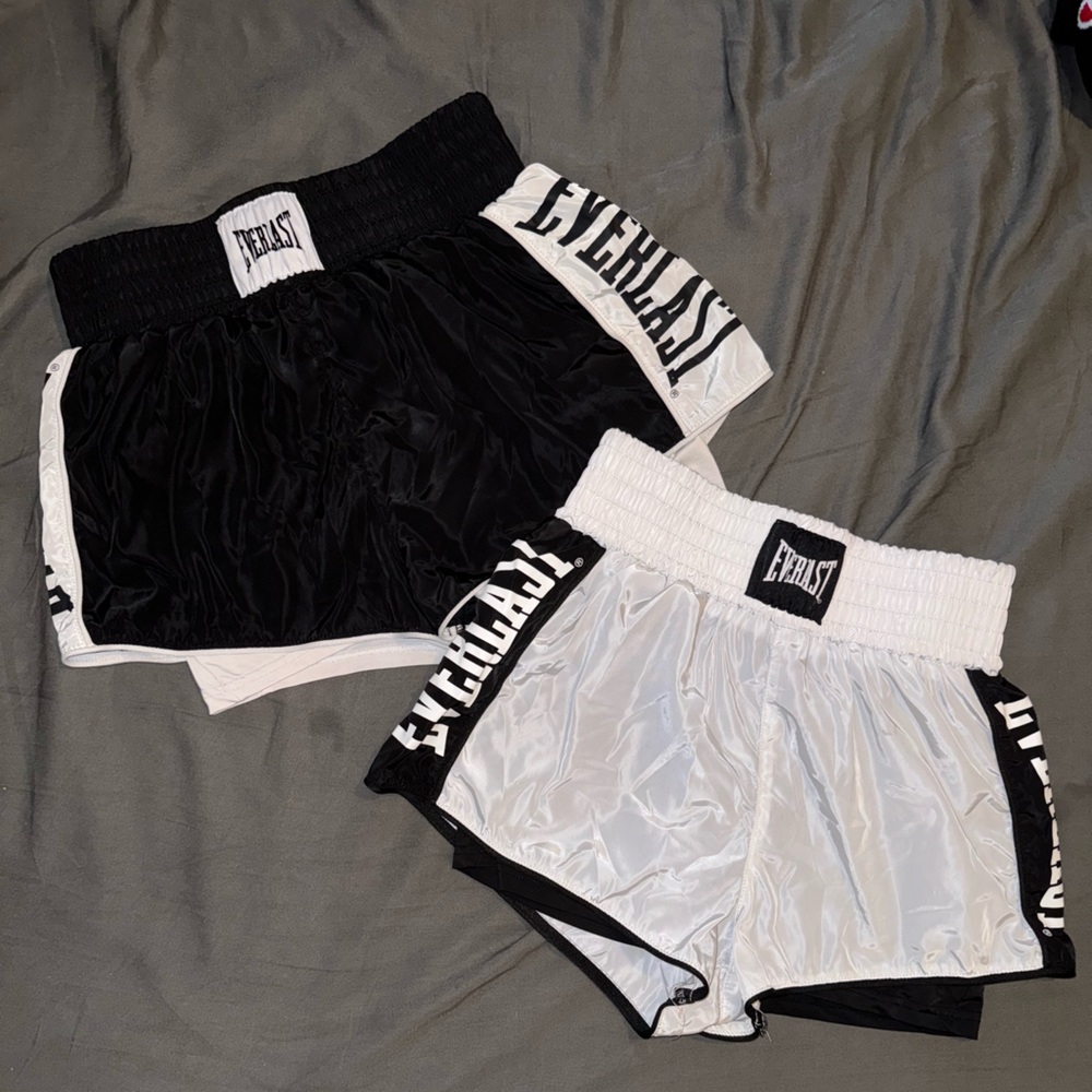Everlast Black and White Athletic Shorts Forever 21